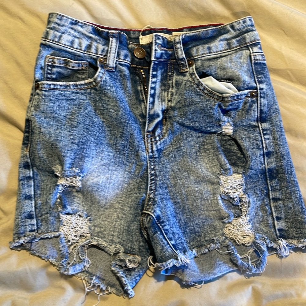 High waist Jean shorts